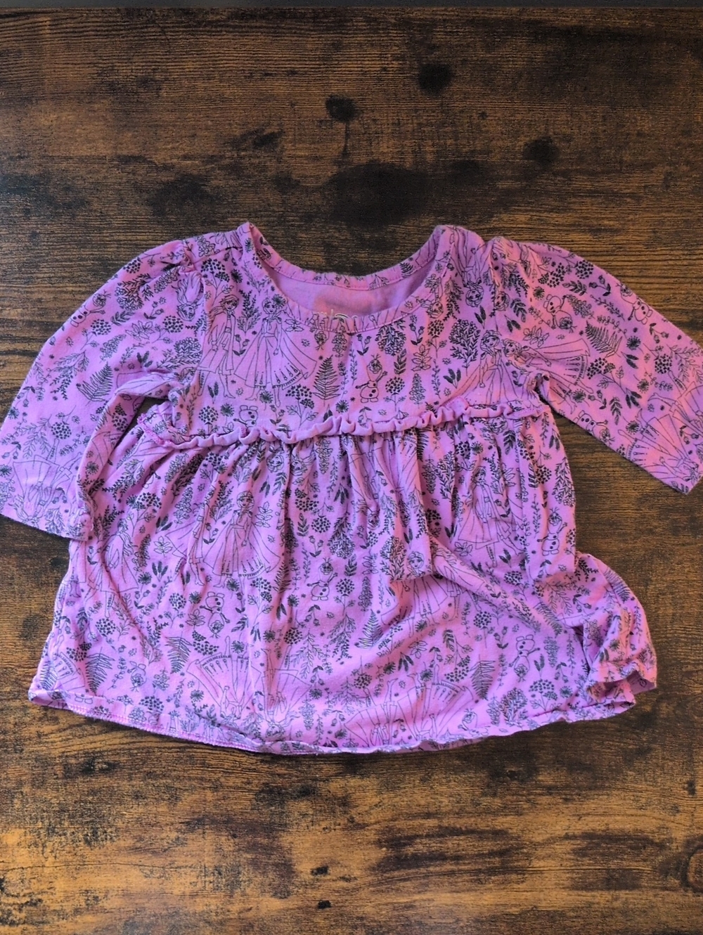 💙2/$20💙 GAP x Disney Pink Peplum Top 12-18M